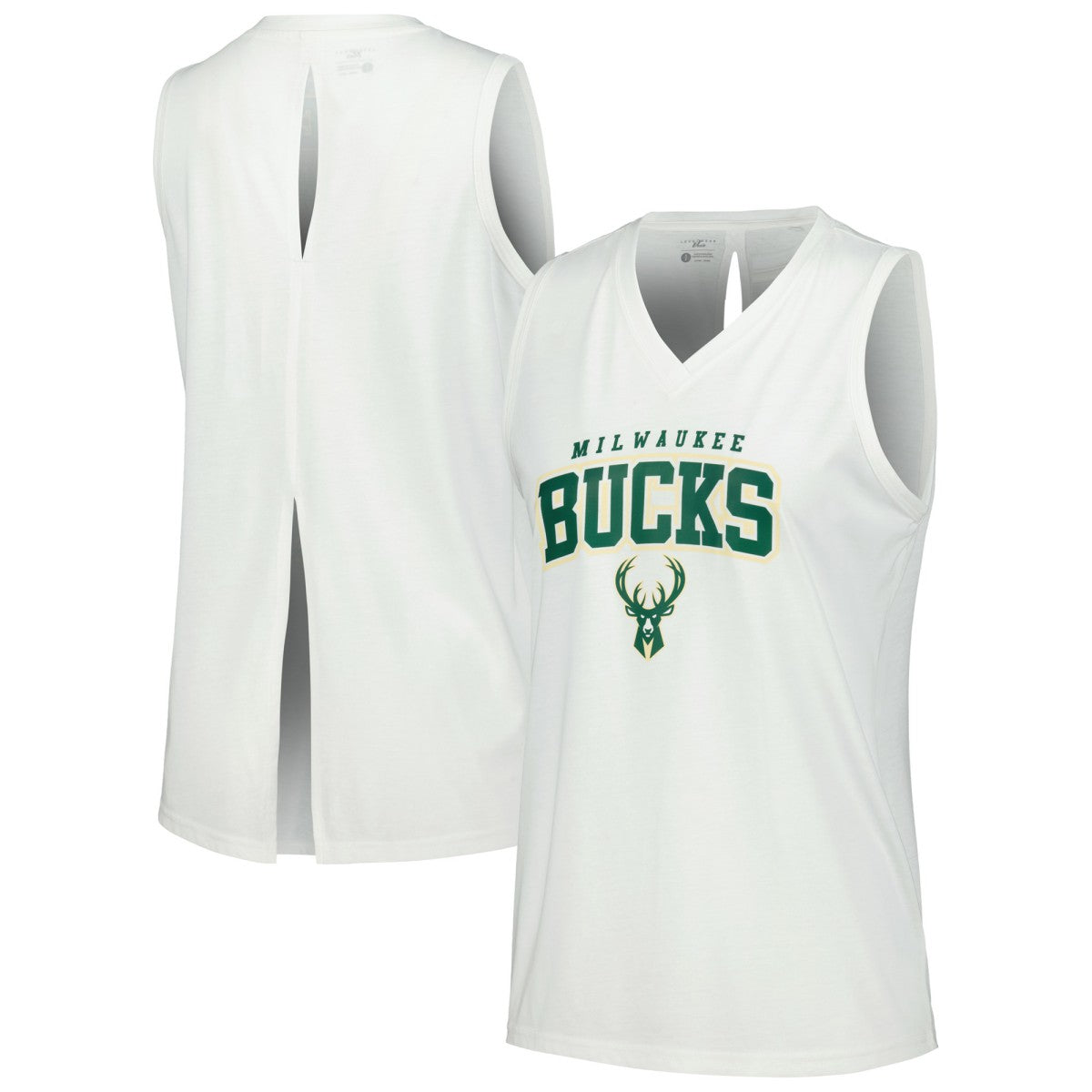 Milwaukee Bucks Levelwear Women's Paisley Peekaboo Tank Top Online