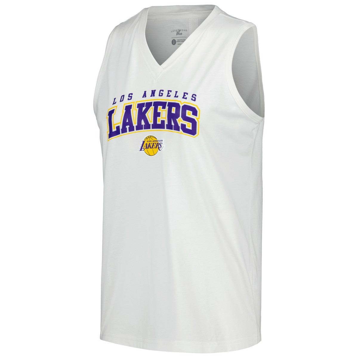 Los Angeles Lakers Levelwear Women's Paisley Peekaboo Tank Top New