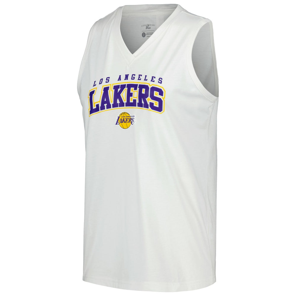 Los Angeles Lakers Levelwear Women's Paisley Peekaboo Tank Top New