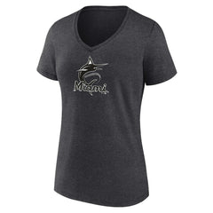 Miami Marlins Women's Personalized Monochrome Name & Number V-Neck T-Shirt | MLB Online