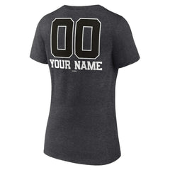 Miami Marlins Women's Personalized Monochrome Name & Number V-Neck T-Shirt | MLB Online