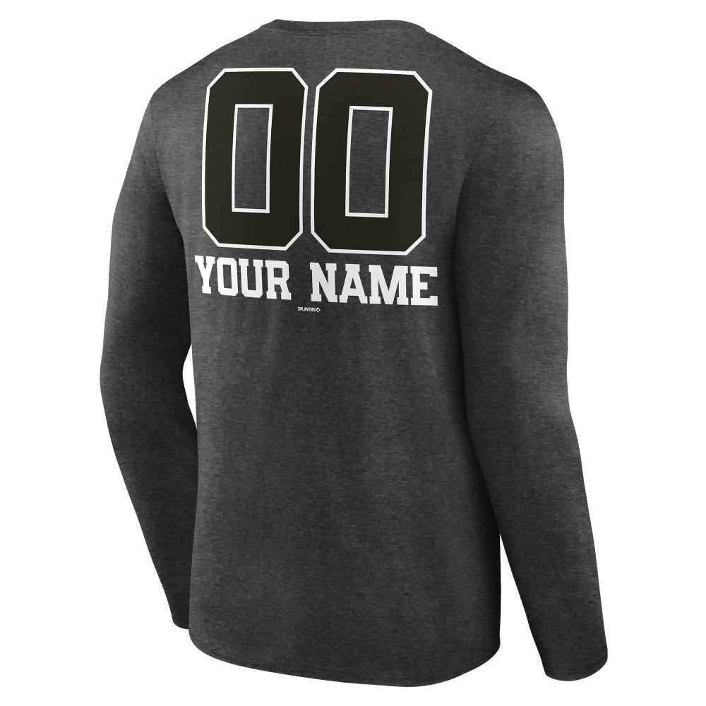 Minnesota Twins Personalized Monochrome Name & Number Long Sleeve T-Shirt | MLB US