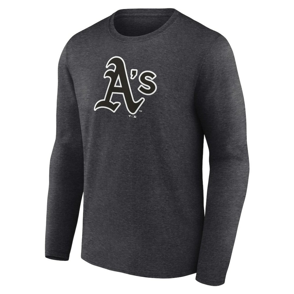 Athletics Personalized Monochrome Name & Number Long Sleeve T-Shirt | MLB Outlet