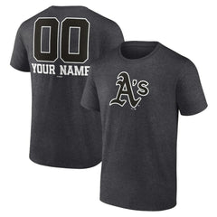 Athletics Personalized Monochrome Name & Number T-Shirt | MLB US