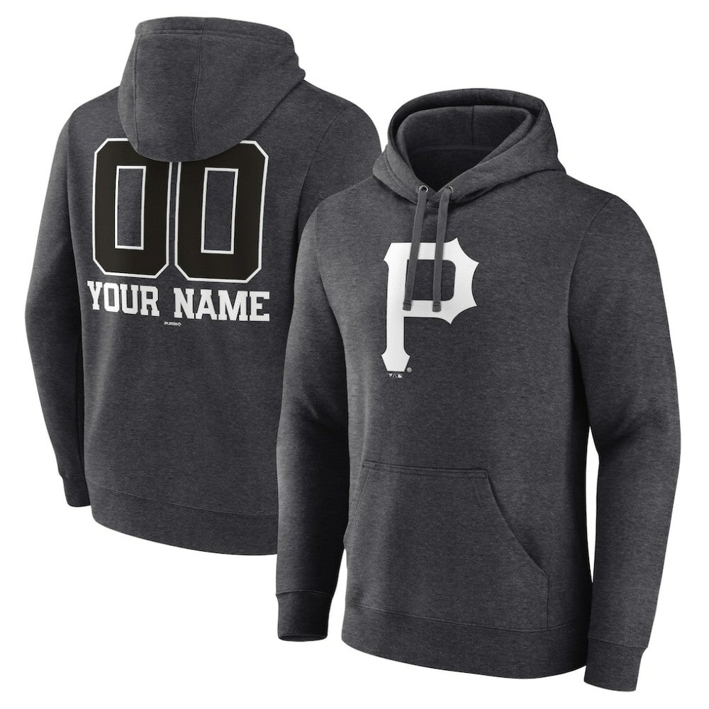 Pittsburgh Pirates Personalized Monochrome Name & Number Pullover Hoodie | MLB Near me