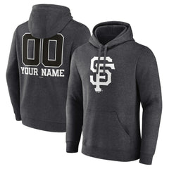 San Francisco Giants Personalized Monochrome Name & Number Pullover Hoodie | MLB Discount