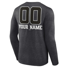 Seattle Mariners Personalized Monochrome Name & Number Long Sleeve T-Shirt | MLB Sale