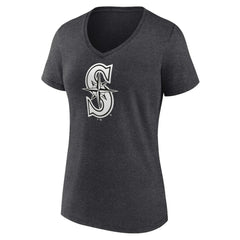 Seattle Mariners Women's Personalized Monochrome Name & Number V-Neck T-Shirt | MLB Outlet