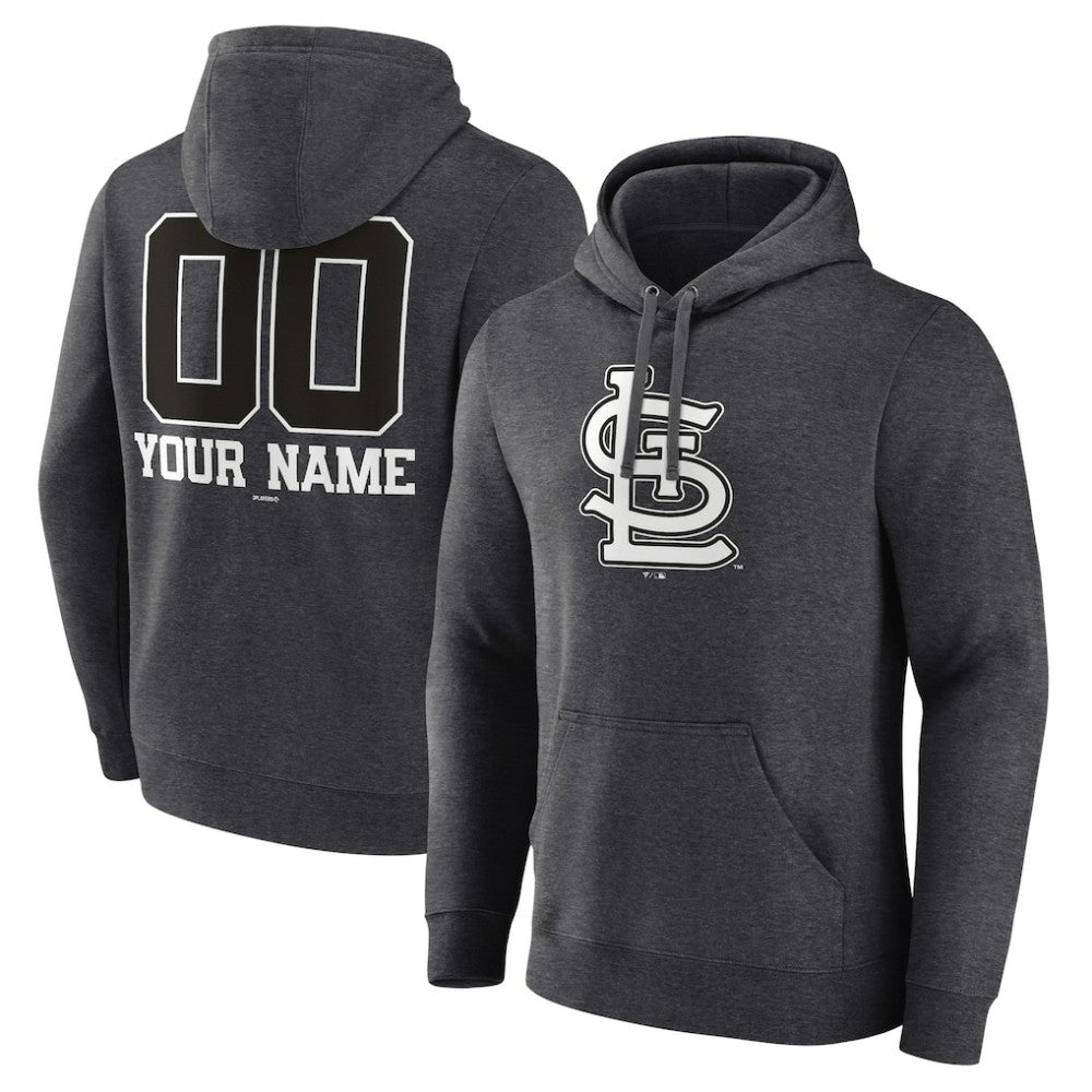 St. Louis Cardinals Personalized Monochrome Name & Number Pullover Hoodie | MLB Outlet