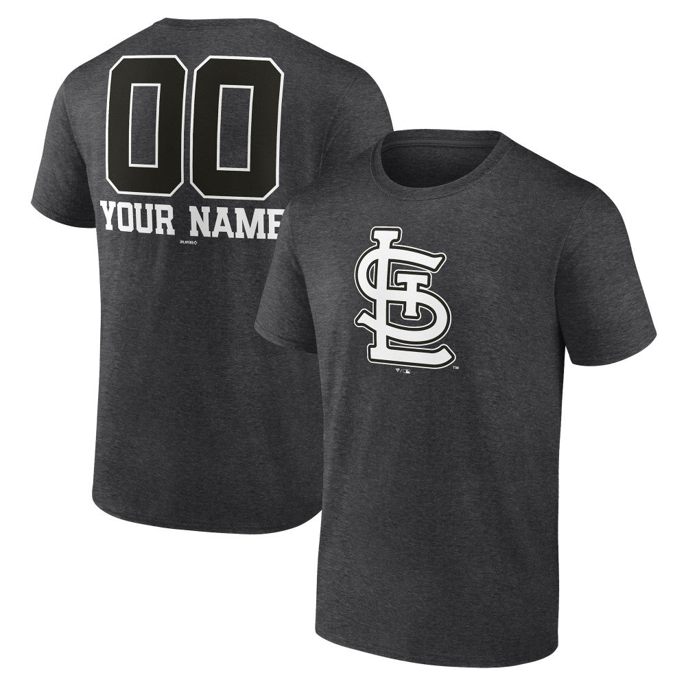 St. Louis Cardinals Personalized Monochrome Name & Number T-Shirt | MLB Discount