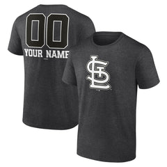 St. Louis Cardinals Personalized Monochrome Name & Number T-Shirt | MLB Discount