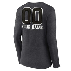 Tampa Bay Rays Women's Personalized Monochrome Name & Number Long Sleeve V-Neck T-Shirt | MLB On Sale
