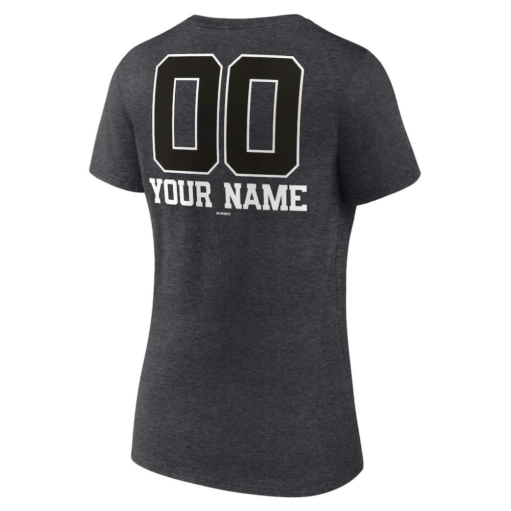 Tampa Bay Rays Women's Personalized Monochrome Name & Number V-Neck T-Shirt | MLB US