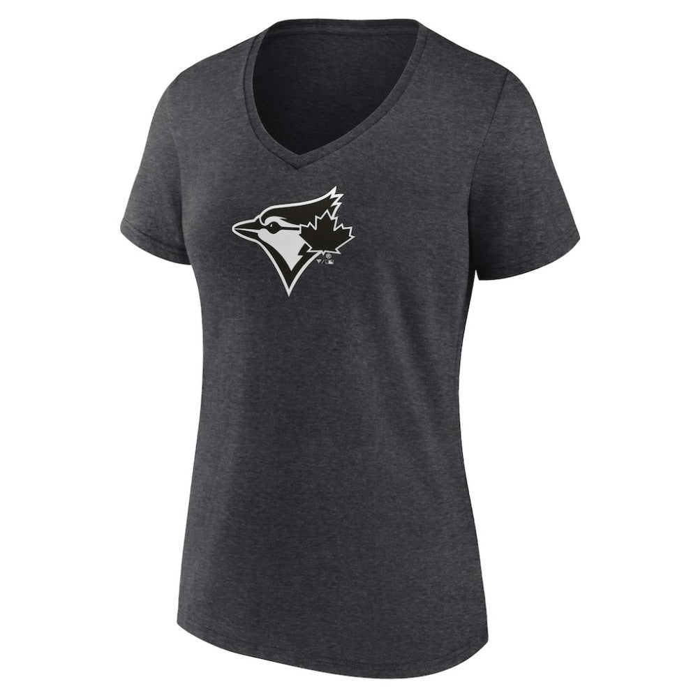 Toronto Blue Jays Women's Personalized Monochrome Name & Number V-Neck T-Shirt | MLB On Sale