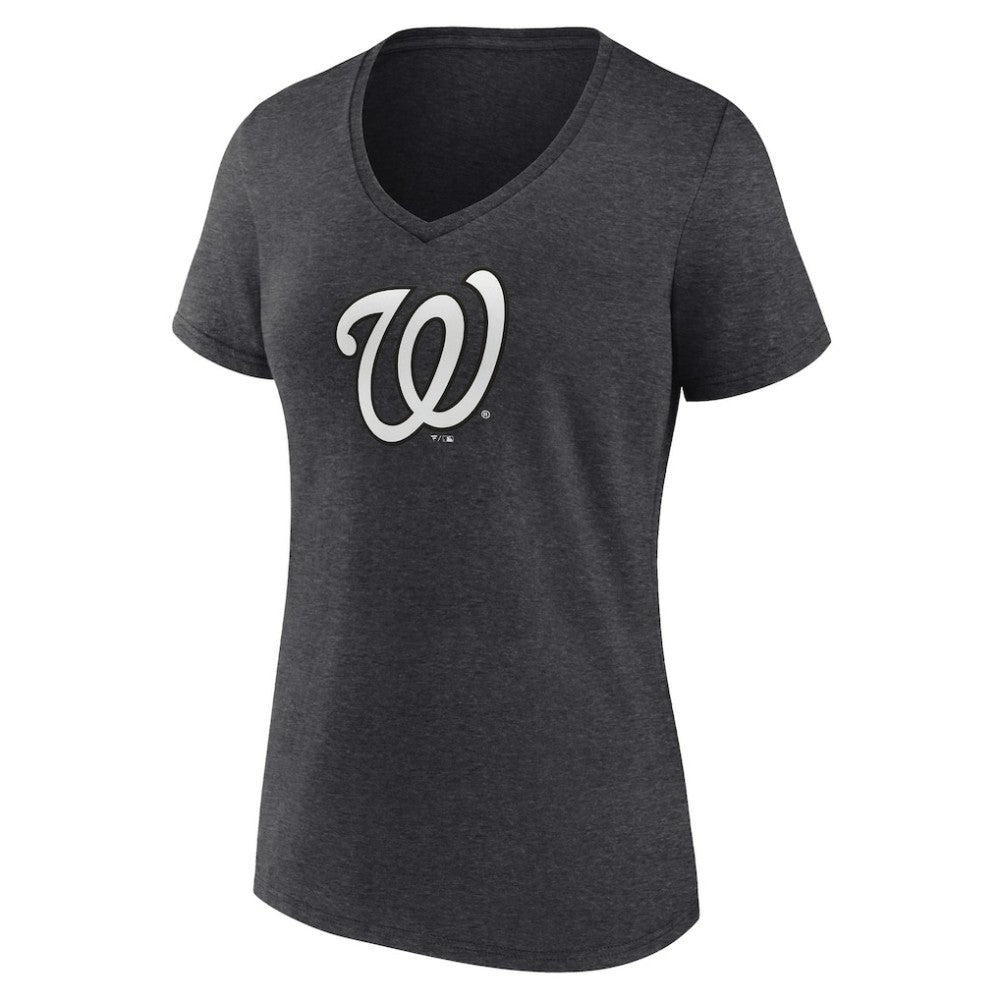 Washington Nationals Women's Personalized Monochrome Name & Number V-Neck T-Shirt | MLB Discount