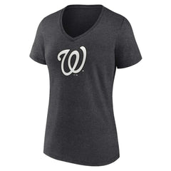 Washington Nationals Women's Personalized Monochrome Name & Number V-Neck T-Shirt | MLB Discount