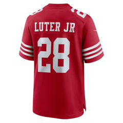 San Francisco 49ers Nike Darrell Luter Jr.  Game Jersey