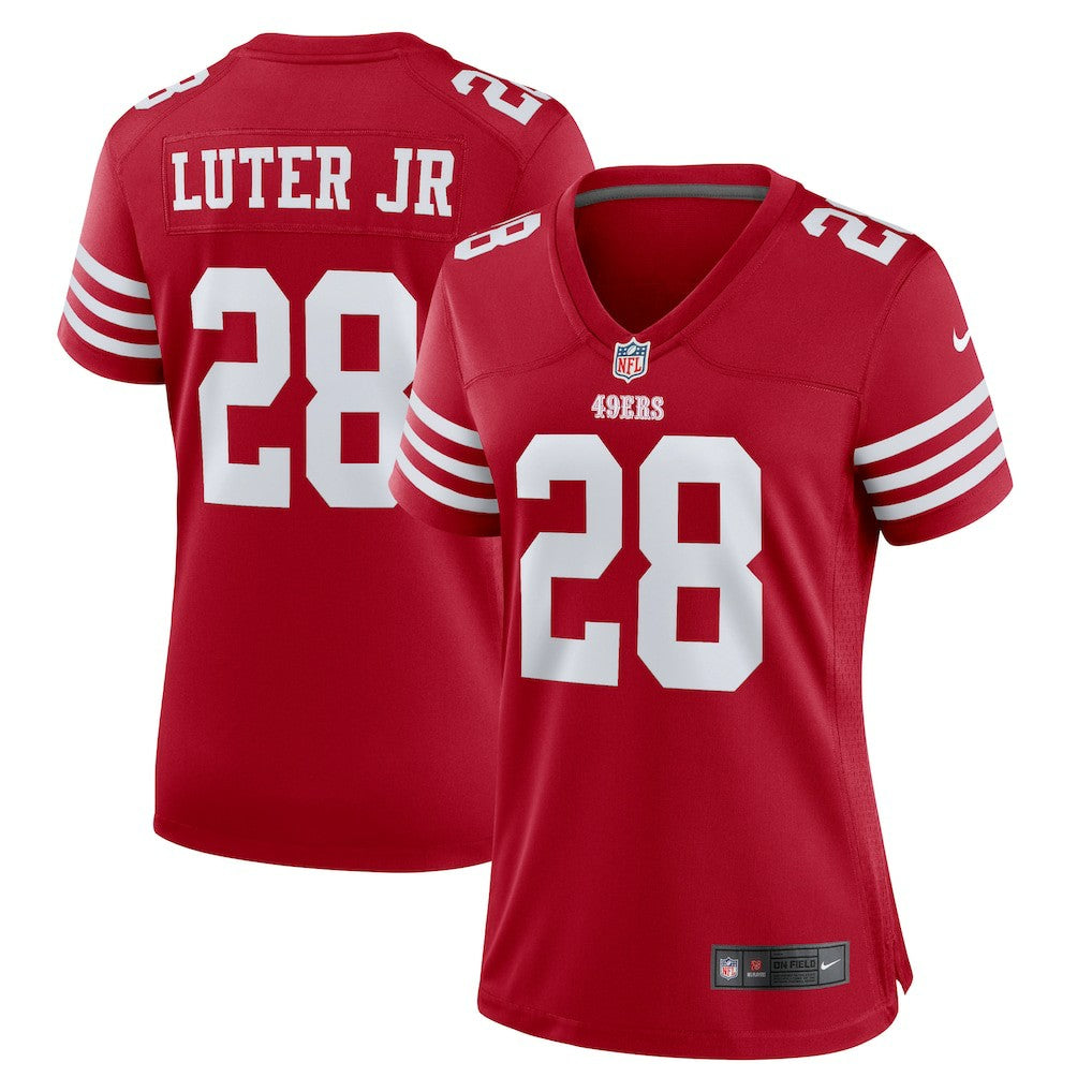 San Francisco 49ers Nike Darrell Luter Jr.  Women's Game Jersey