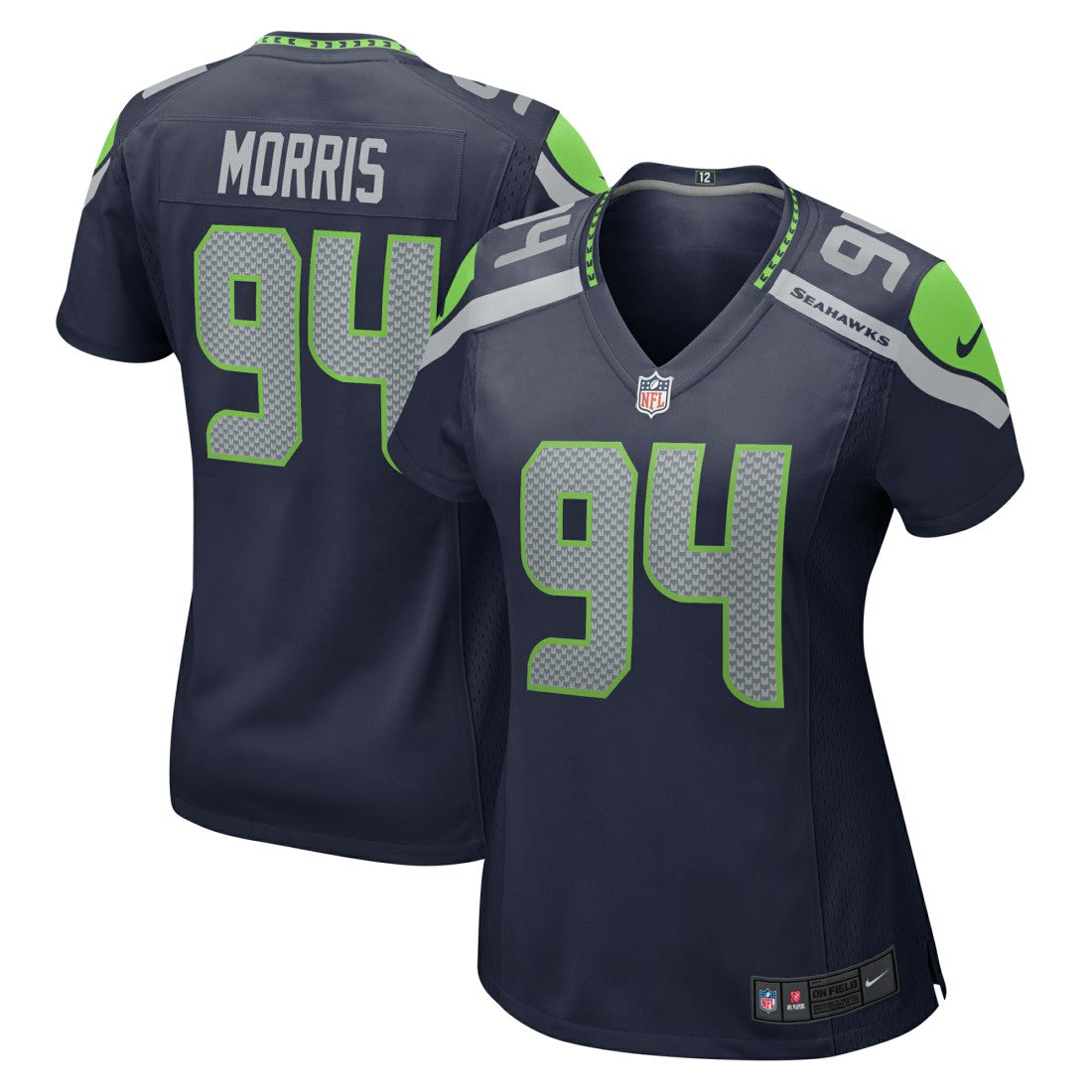 Seattle Seahawks Nike Mike Morris  Women's Team Game Jersey