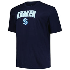 Seattle Kraken Profile Big & Tall Arch Over Logo T-Shirt Sale