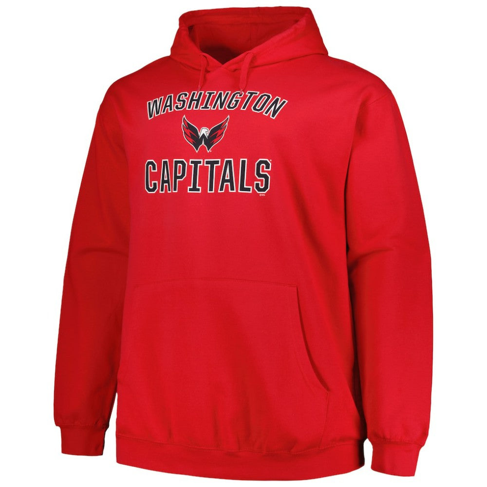 Washington Capitals Profile Big & Tall Arch Over Logo Pullover Hoodie Online