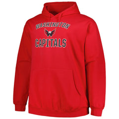 Washington Capitals Profile Big & Tall Arch Over Logo Pullover Hoodie Online