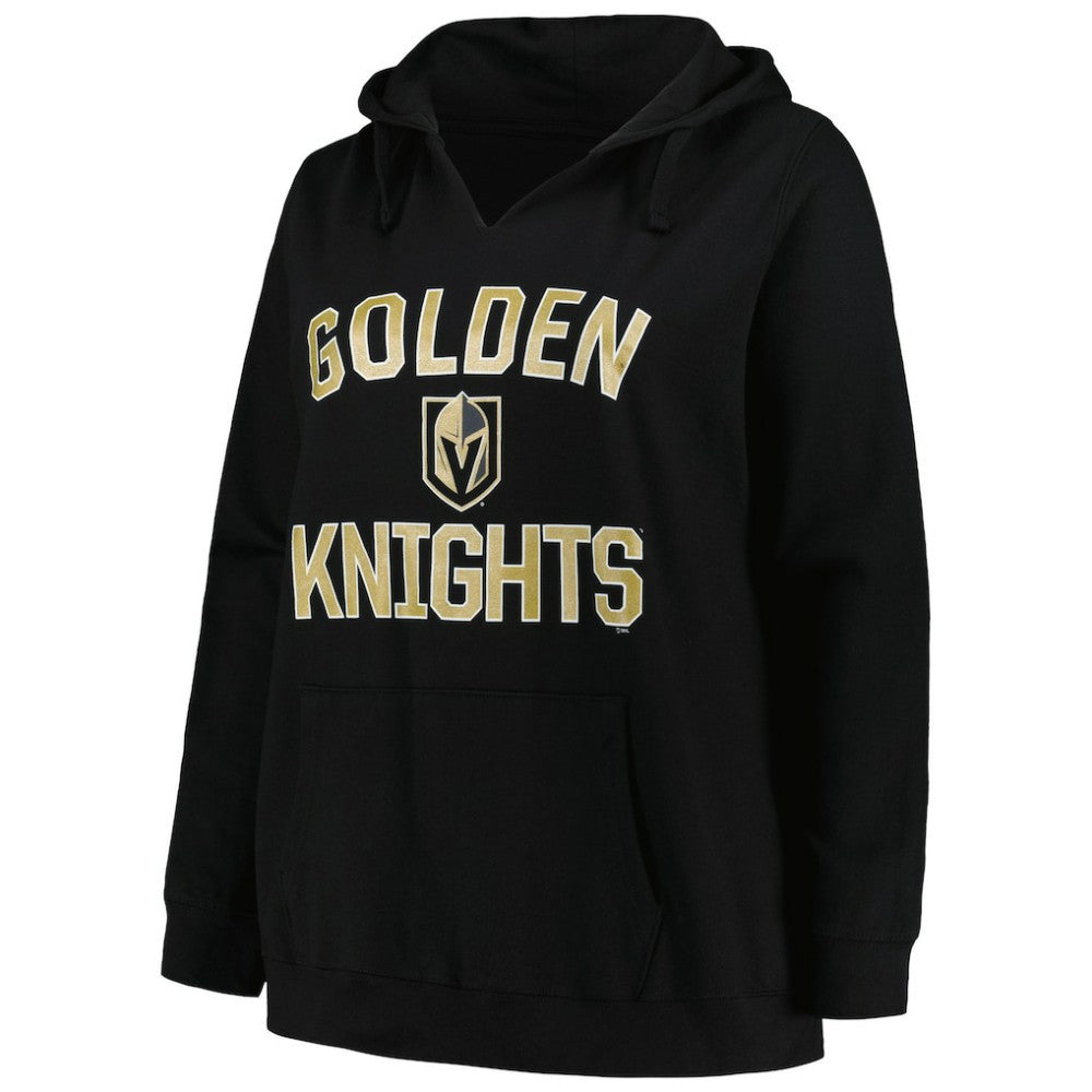 Vegas Golden Knights Profile Women's Plus Size Arch Over Logo Pullover Hoodie Online