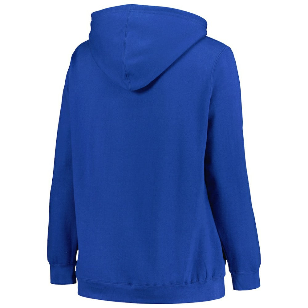 Tampa Bay Lightning Profile Women's Plus Size Arch Over Logo Pullover Hoodie On Sale