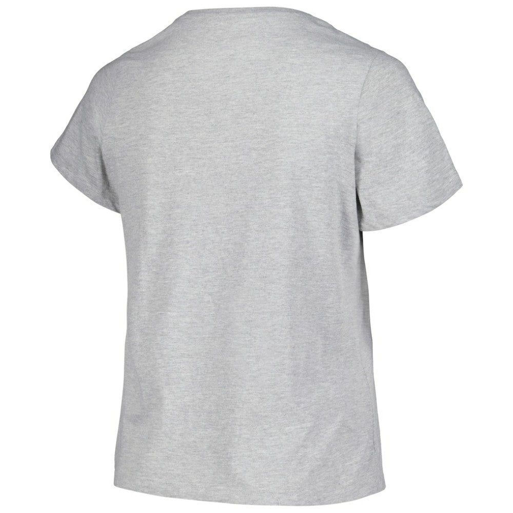 Colorado Avalanche Profile Women's Plus Size Arch Over Logo T-Shirt On Sale