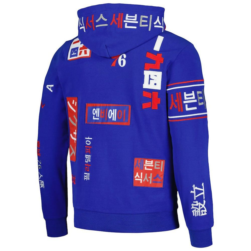 Philadelphia 76ers FISLL Unisex Multi-Language Pullover Hoodie Online