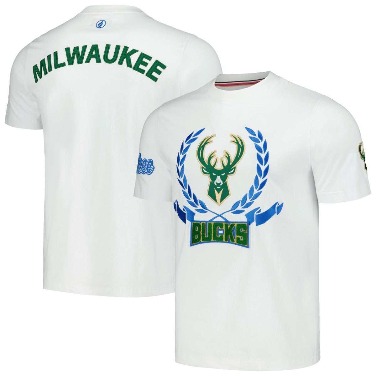 Milwaukee Bucks FISLL Unisex Heritage Crest T-Shirt Online