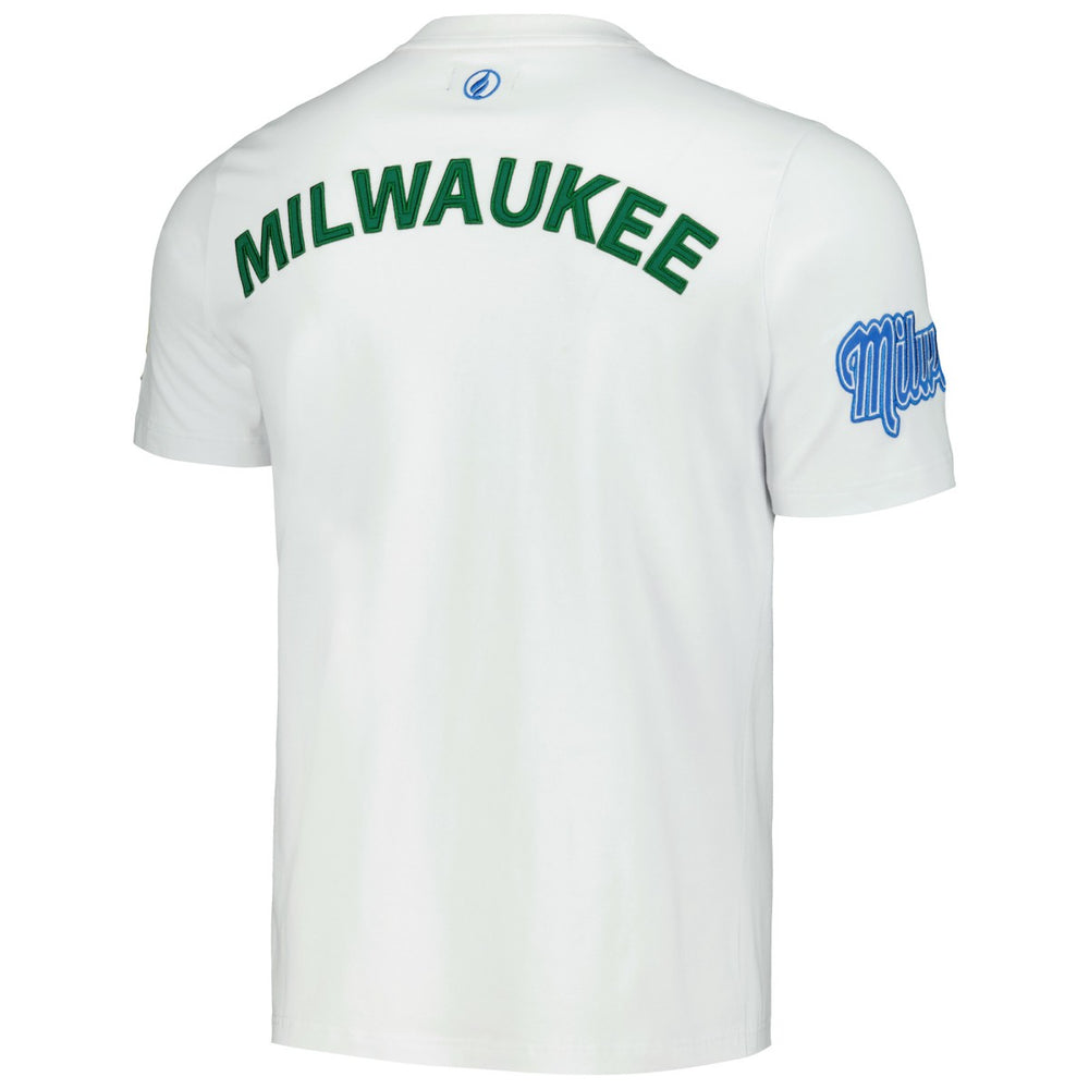 Milwaukee Bucks FISLL Unisex Heritage Crest T-Shirt Online