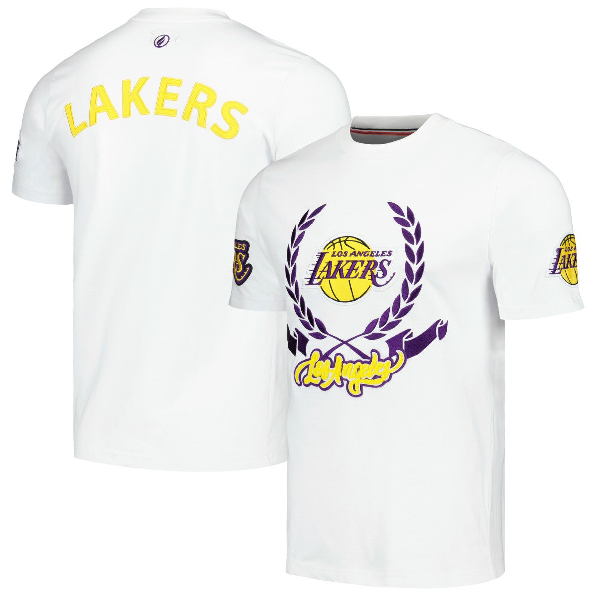 Los Angeles Lakers FISLL Unisex Heritage Crest T-Shirt Online