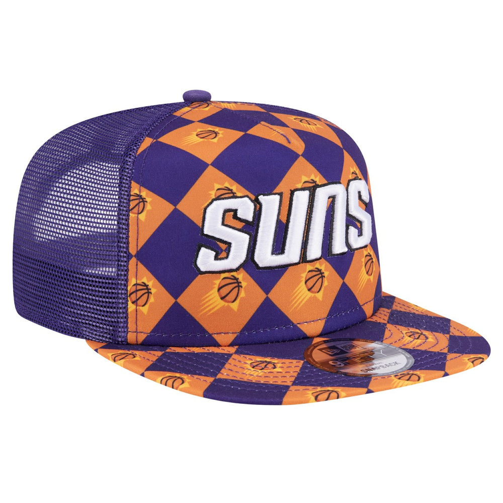 Phoenix Suns Seeing Diamonds A-Frame Trucker 9FIFTY Snapback Hat New