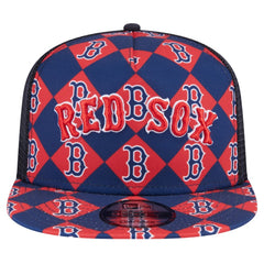 Boston Red Sox New Era Seeing Diamonds A-Frame Trucker 9FIFTY Snapback Hat | MLB New