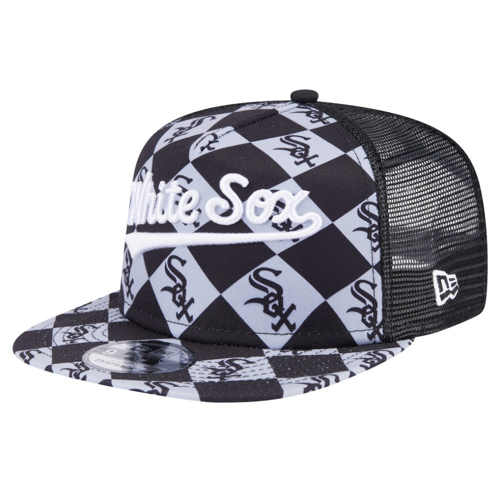 Chicago White Sox New Era Seeing Diamonds A-Frame Trucker 9FIFTY Snapback Hat | MLB Sale