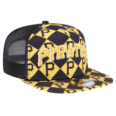 Pittsburgh Pirates New Era Seeing Diamonds A-Frame Trucker 9FIFTY Snapback Hat | MLB US
