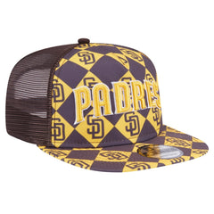 San Diego Padres New Era Seeing Diamonds A-Frame Trucker 9FIFTY Snapback Hat | MLB New