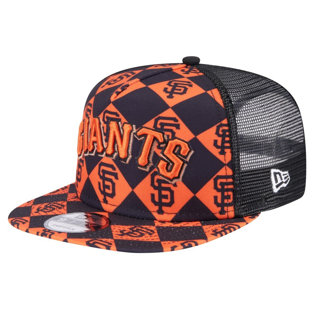 San Francisco Giants New Era Seeing Diamonds A-Frame Trucker 9FIFTY Snapback Hat | MLB Near me