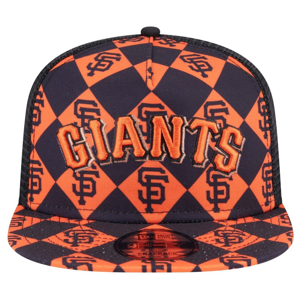 San Francisco Giants New Era Seeing Diamonds A-Frame Trucker 9FIFTY Snapback Hat | MLB Near me