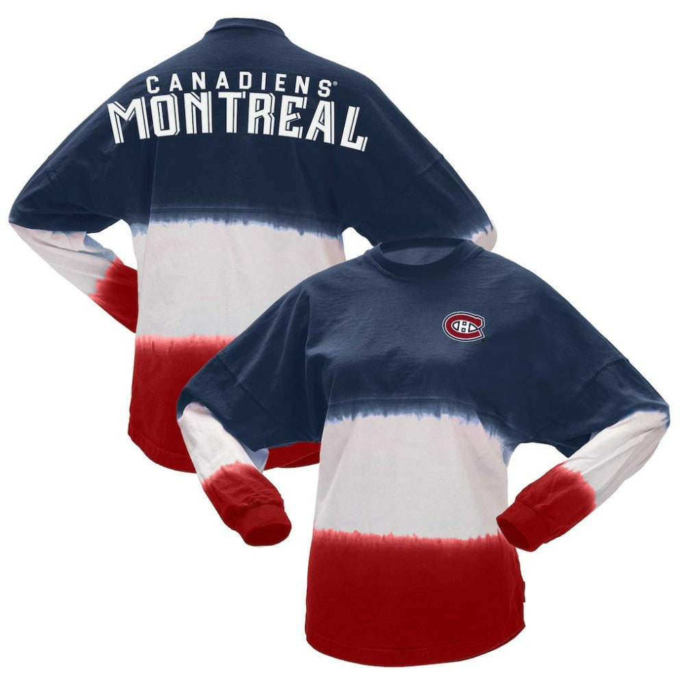 Montreal Canadiens Fanatics Women's Ombre Long Sleeve T-Shirt For Sale