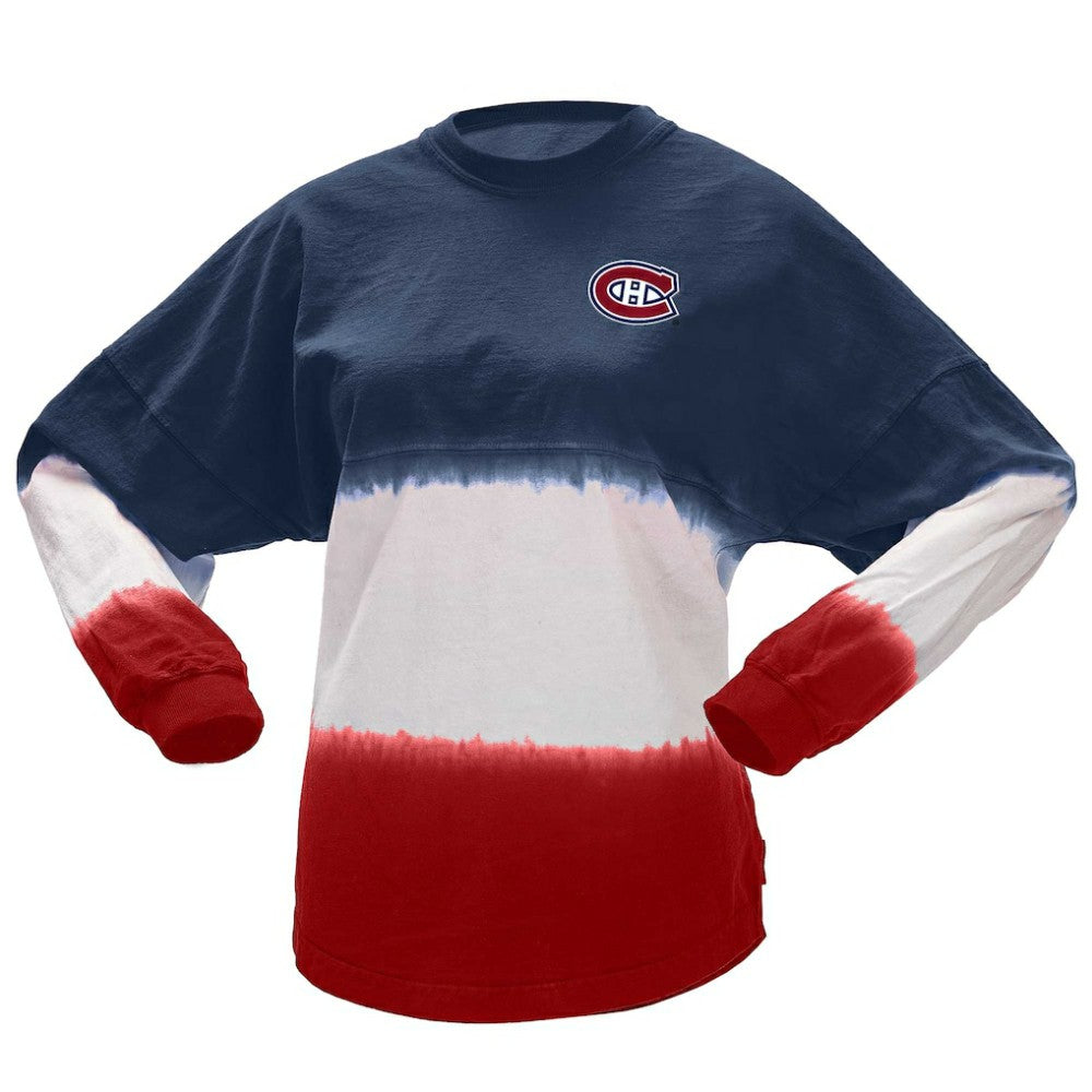 Montreal Canadiens Fanatics Women's Ombre Long Sleeve T-Shirt For Sale