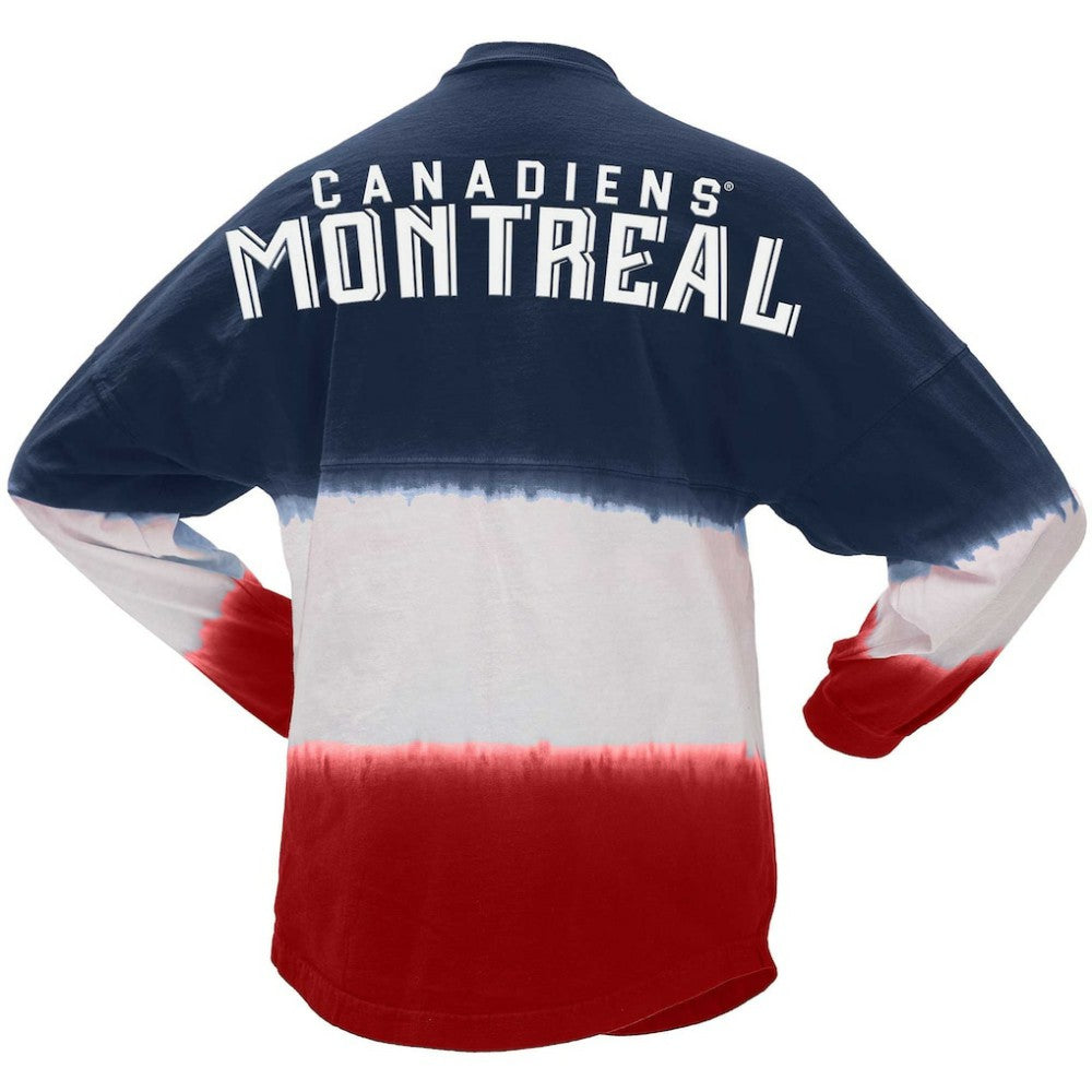 Montreal Canadiens Fanatics Women's Ombre Long Sleeve T-Shirt For Sale