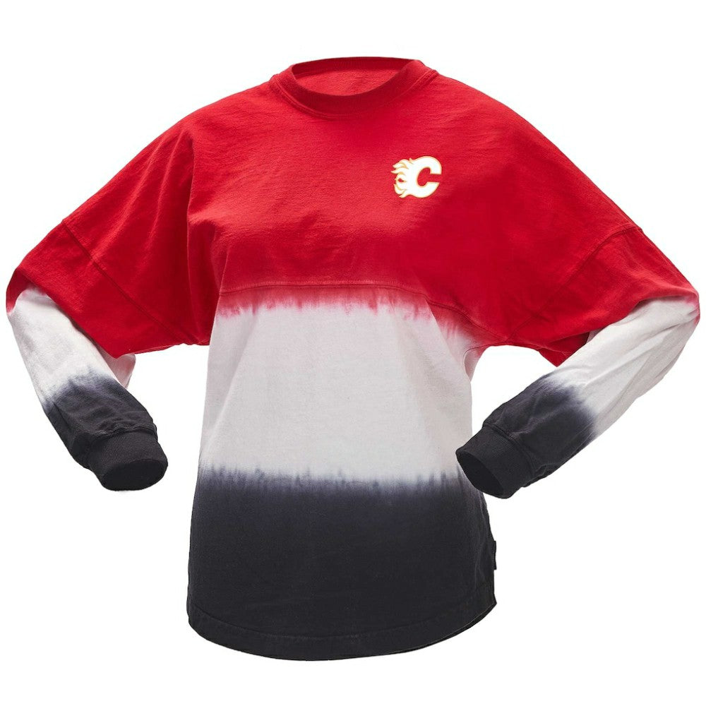 Calgary Flames Fanatics Women's Ombre Long Sleeve T-Shirt Online