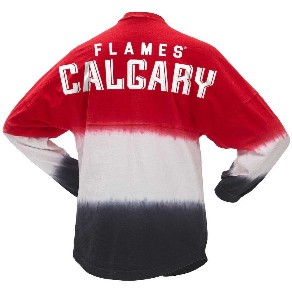 Calgary Flames Fanatics Women's Ombre Long Sleeve T-Shirt Online