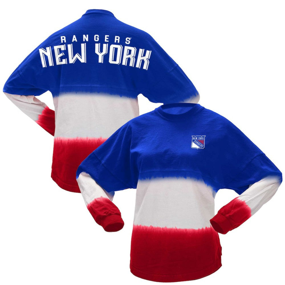 New York Rangers Fanatics Women's Ombre Long Sleeve T-Shirt For Sale
