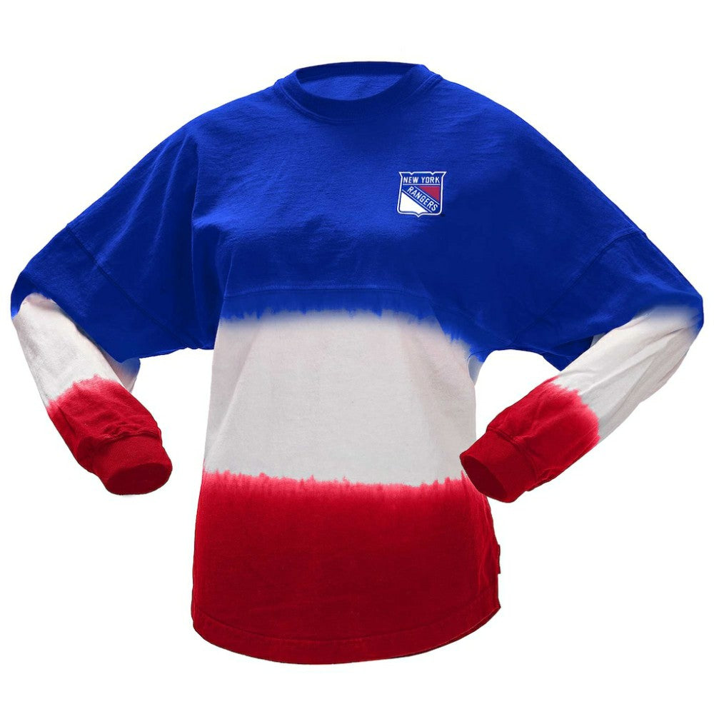 New York Rangers Fanatics Women's Ombre Long Sleeve T-Shirt For Sale