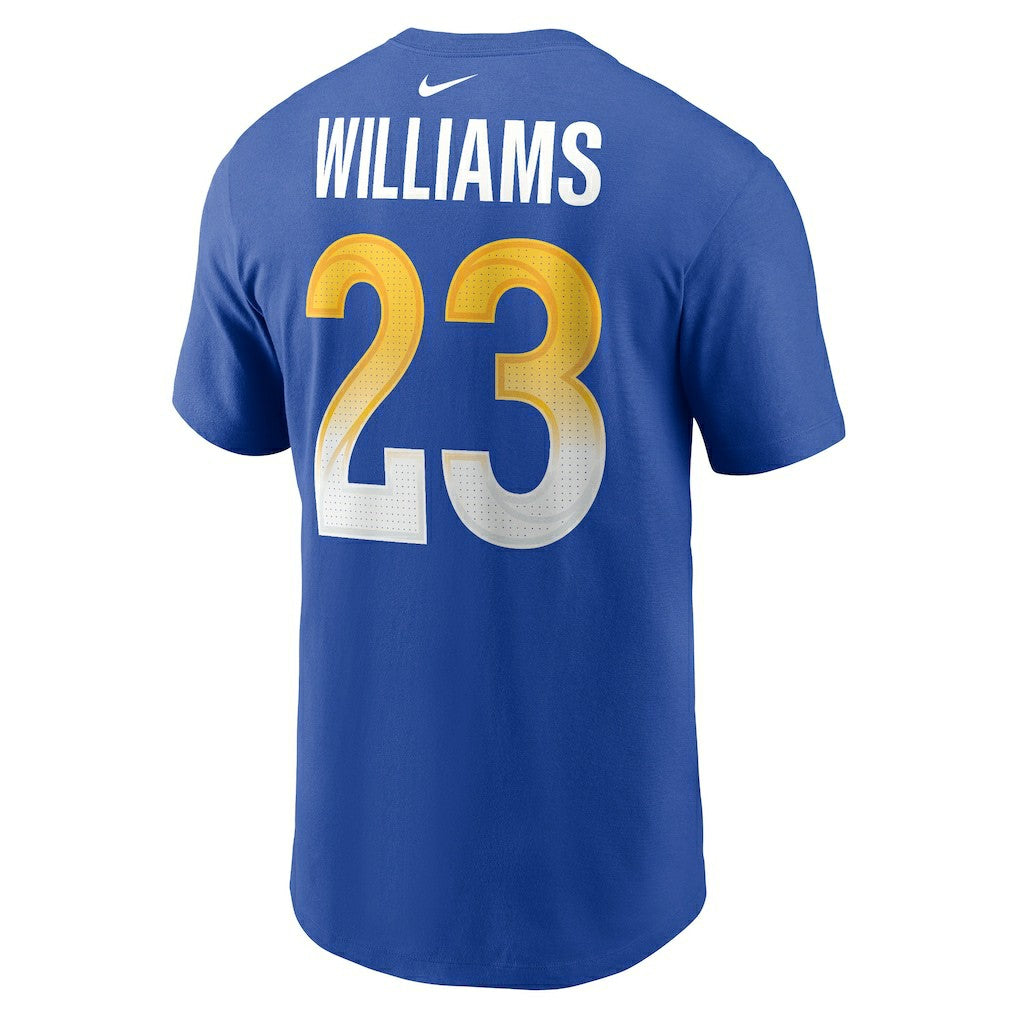 Los Angeles Rams Nike Kyren Williams  Player Name & Number T-Shirt