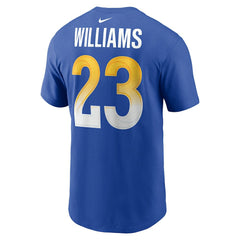 Los Angeles Rams Nike Kyren Williams  Player Name & Number T-Shirt