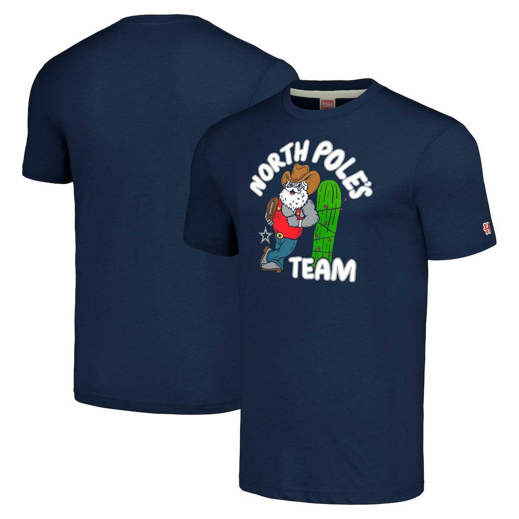 Dallas Cowboys  Homage Unisex Holiday Tri-Blend T-Shirt